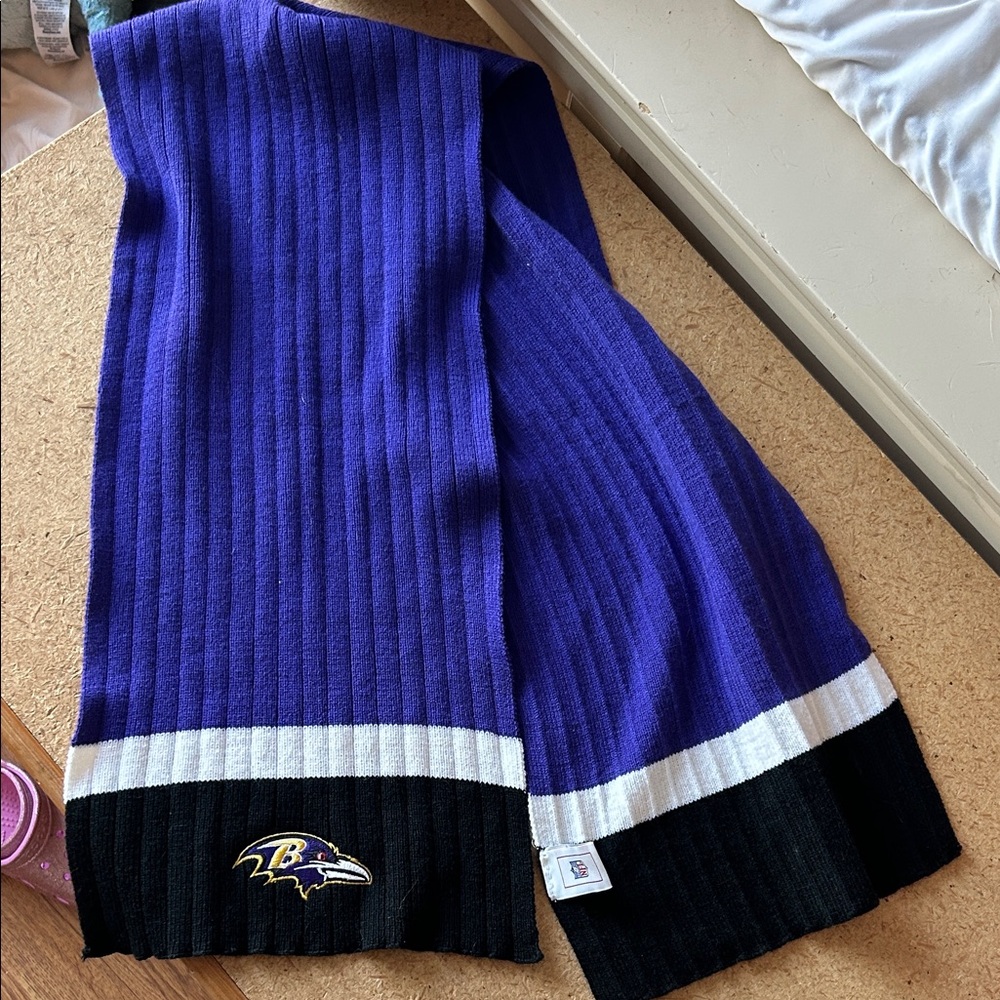 NFL Purple and Black Striped Scarf